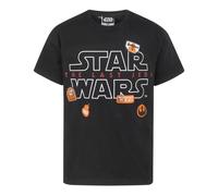 Star Wars Nero Badges T-shirt a maniche corte Ragazzi