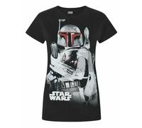 Star Wars Nero Boba Fett T-shirt a maniche corte Donne