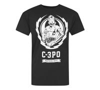Star Wars Nero C3Po T-shirt a maniche corte Uomini