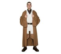 Star Wars Obi Wan Kenobi Costume marrone chiaro TUNICA JEDI FILM Set qualità