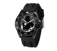 STAR WARS Orologio adulto, orologio analogico al quarzo con lunetta subacquea onori, nero, Gomma Honor