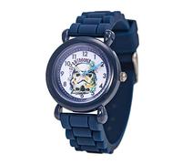 STAR WARS Orologio analogico al quarzo con cinturino in silicone per bambini, Blu navy, Moderno
