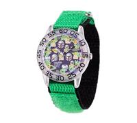 STAR WARS - Orologio da polso in plastica per bambini, orologio analogico al quarzo e cinturino in nylon, verde, plastica, plastica, Verde, Plastica