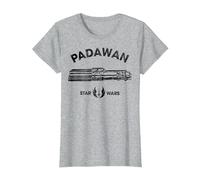 Star Wars Padawan Maglietta, Donna, Grigio Melange, XL