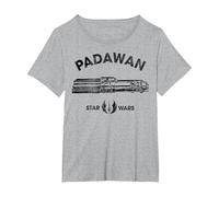 Star Wars Padawan Maglietta, Donna Plus-Size, Grigio Melange, 3X