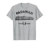 Star Wars Padawan Maglietta, Uomo, Grigio Melange, 4XL