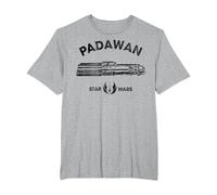 Star Wars Padawan Maglietta, Uomo Taglie Grandi, Grigio Melange, 6X Tall