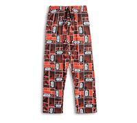 Star Wars Pantaloni da salotto rossi da uomo di Darth Vader | Abbigliamento da salotto classico con coulisse | Abbigliamento casual con l'iconico personaggio del film