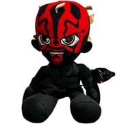 Star Wars - Peluche di Darth Maul con feroce espressione facciale, rosso e nero, 25,4 cm