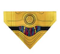 Star Wars Pet Bandana Star Wars C3PO Character Close Up Yellow Slip On Collar Ba