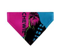 Star Wars Pet Bandana Star Wars Chewie Text and Chewbacca Pop Art Red Blue Black
