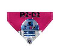 Star Wars Pet Bandana Star Wars R2 D2 Text and Pop Art Pose Red Black Blue Slip