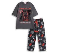 Star Wars Pigiama da Uomo a Maniche Corte e Lunghe di Darth Vader, Grigio e Nero | Pigiama in Misto Cotone con Grafica Come TO The Darkside | Pigiama a Cartoni Animati