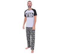 Star Wars Pigiama lungo da uomo grigio nero, Grigio, M