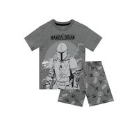Star Wars Pigiama Mandalorian | Pigiama Corto | Pigiamone Bambino | Grigio 5-6 Anni