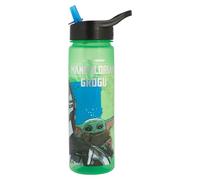 Star Wars Polar Gear - Borraccia da 600 ml con cannuccia e manico per il trasporto, con The Mandalorian e Grogu per bambini o adulti a scuola, palestra, sport, lavoro in polipropilene