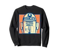 Star Wars Pop Art Style R2-D2 Boxed Close Up Portrait Felpa