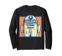 Star Wars Pop Art Style R2-D2 Boxed Close Up Portrait Maglia a Manica