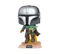 Star Wars Pop! Figure Vinile The Mandalorian With The Child 9 Cm Funko