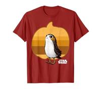 Star Wars Porg semplice a righe zucca grafica t-shirt Maglietta