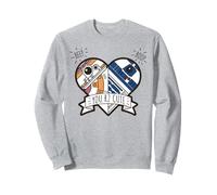 Star Wars R2-D2 BB-8 Droid Heart San Valentino Felpa