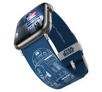 Star Wars - R2-D2 Droid Blueprints Cinturino Smartwatch - Licenza ufficiale, compatibile con ogni dimensione e serie di Apple Watch (orologio non incluso)