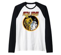 Star Wars R2D2 C3PO Metal Heads Maglia con Maniche Raglan