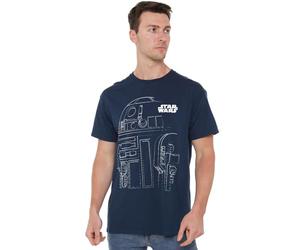 Star Wars R2d2 Outline T - Shirt Uomo (Pacco da 1)