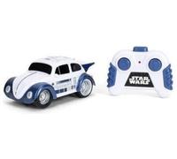 Jada Toys Star Wars - Auto radiocomandata Volkswagen Beetle R2-D2 (circa 14 cm) - Auto giocattolo telecomandata in stile R2-D2, 1 canale, 2,4 GHz, 1:32, per fan e bambini dai 3 anni in su, telecomando