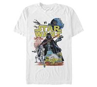 Star Wars Rebel Classic T-Shirt, Bianco, L Uomo