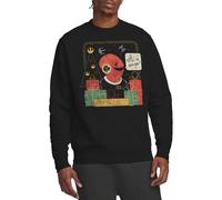 Star Wars Retro Christmas Admiral Ackbar Wrap Trap Sweatshirt, Black Maglia di Tuta, Nero, XXL Unisex-Adulto