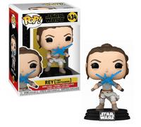 Star Wars Episode IX Rey Funko Pop 434 Two Lightsabers Vinyl Figure 9cm Nuova
