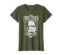 Star Wars Rise of Skywalker First Order Trooper Maglietta, Donna, Oliva, M