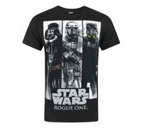 Star Wars Rogue One Nero Panels T-shirt a maniche corte Uomini