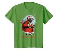 Star Wars Santa Yoda Merry You Will Be Maglietta, Bambini, Erba, 2 Anni