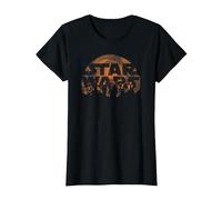 Star Wars Solo Sunset Maglietta, Donna, Nero, XL