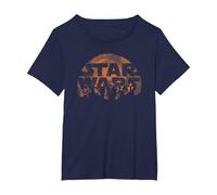 Star Wars Solo Sunset Maglietta, Donna Plus-Size, Navy, 1X
