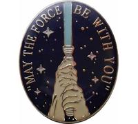 Star Wars Spilla smaltata "May The Force Be With You", Blu, Taglia unica