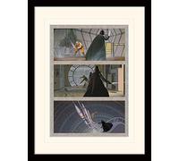 Star Wars" - Stampa Artistica di Luke Battles Darth Vader Memorabilia, Multicolore, 30 x 40 cm