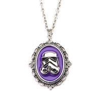 Star Wars Stormtrooper Ciondolo - Viola Cammeo Acciaio Inox Ciondolo Catenina