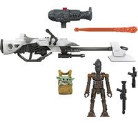 Star Wars Mission Fleet Speeder Bike IG-11 Child Grogu Action Figure Set