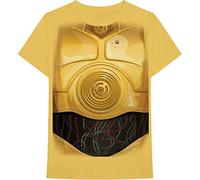 Star Wars - T-Shirt # S Unisex Yellow # C-3po Chest