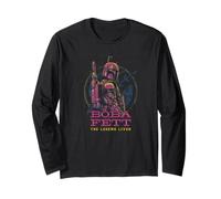 Star Wars The Book Of Boba Fett Galactic Neon Poster Maglia a Manica
