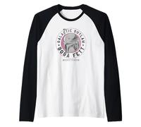Star Wars The Book Of Boba Fett Helmet Galactic Outlaw Logo Maglia con Maniche Raglan