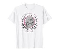 Star Wars The Book Of Boba Fett Helmet Galactic Outlaw Logo Maglietta
