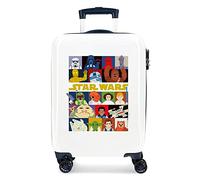 Star Wars The Child Character, Maleta Cabina, 38x55x20 cm ABS Rigido Chiusura a Combinazione Laterale 34L 2 kg, 4 Doppie Ruote, Bianco (Characters)