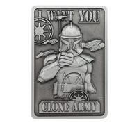 Star Wars The Clone Wars Captain Rex Edizione Limitata Lingotto Metallico Inciso