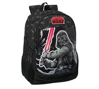 Star WARS THE FIGHTER - Zaino scuola per bambini, ideale per bambini di diverse età, comodo e versatile, qualità e resistenza, 32 x 16 x 44 cm, colore: nero, Nero, Estándar, Casual