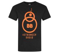 Star Wars - The Force Awakens Maglietta a maniche corte con BB-8 - Uomo (NS4090)