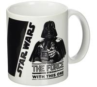 Star Wars The Force Is Strong With This One Unisex Tazza bianco/nero ceramica Bi